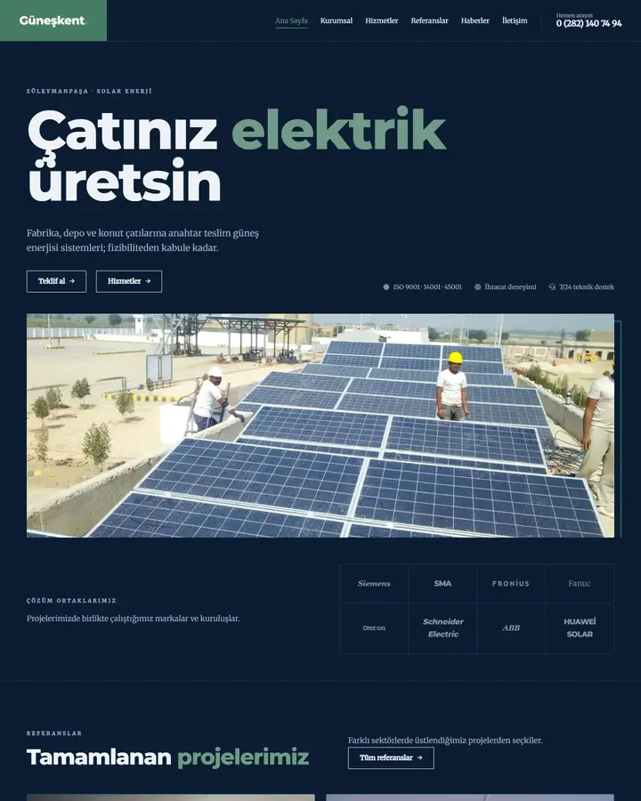 Tema 01 – Klasik Kurumsal tasarım önizlemesi