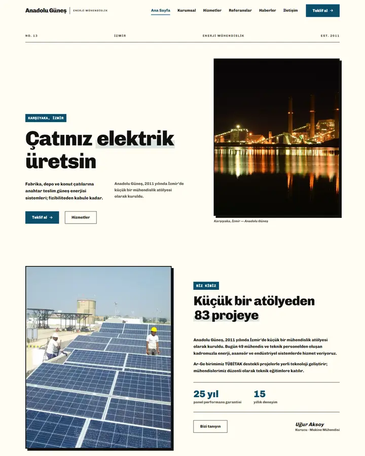 Tema 13 – Brütalist tasarım önizlemesi