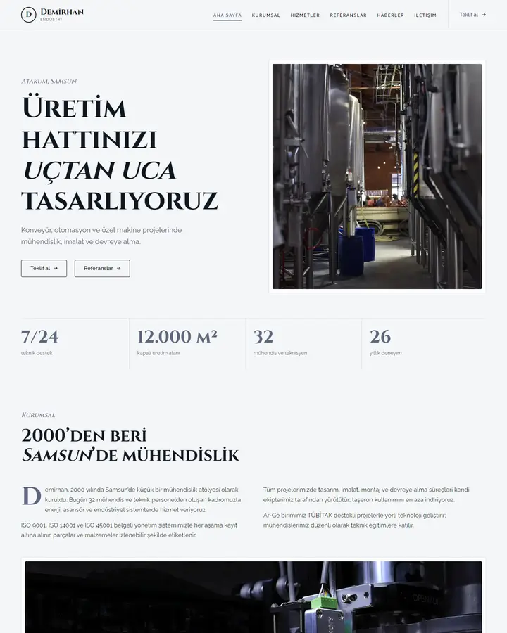 Tema 35 – Klasik Kurumsal tasarım önizlemesi