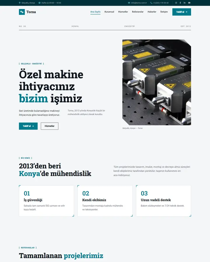 Tema 38 – Endüstriyel Teknik tasarım önizlemesi