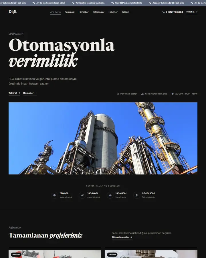 Tema 40 – Editoryal Dergi tasarım önizlemesi