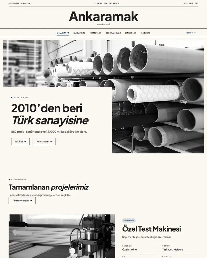 Tema 42 – Minimal tasarım önizlemesi