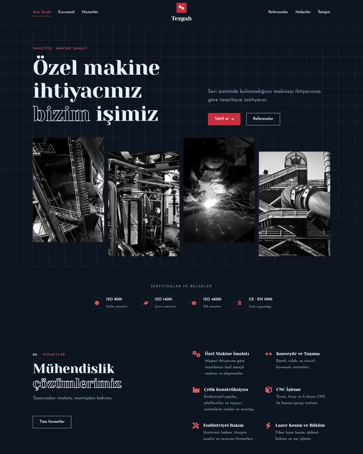 Tema 50 – Endüstriyel Teknik tasarım önizlemesi